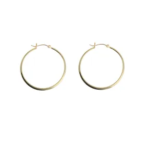 39mm Vermeil Hoop Earrings