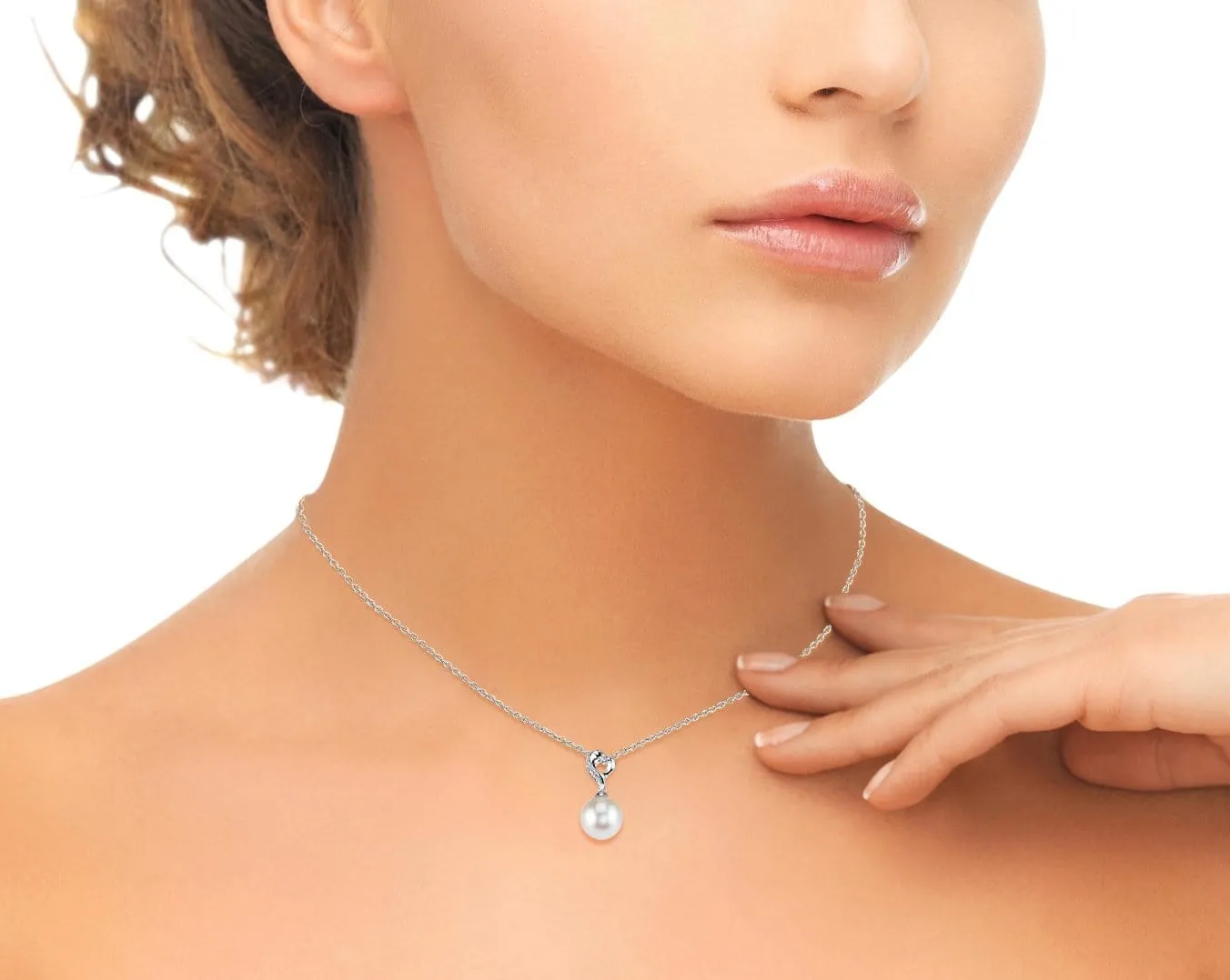 Akoya Pearl & Diamond Melissa Pendant