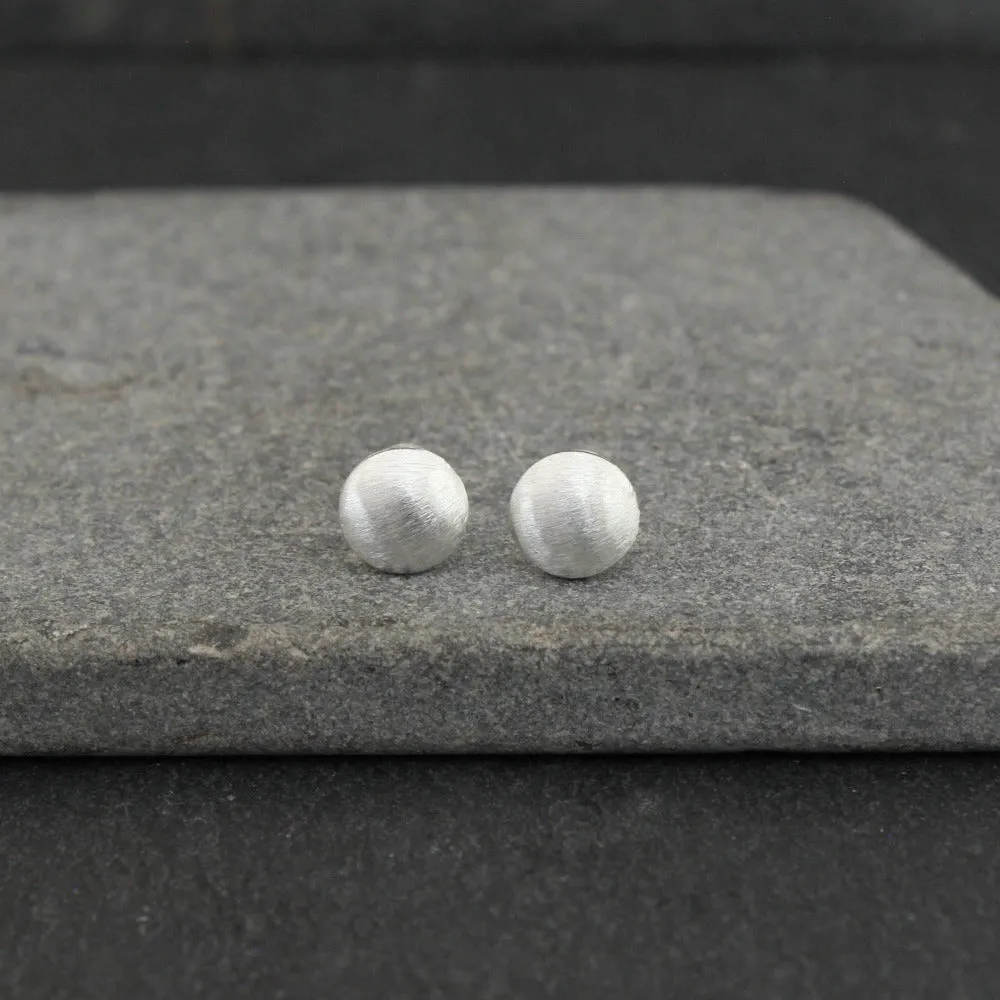 Brushed Circle Studs