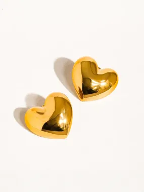 Chantilly Heart Studs