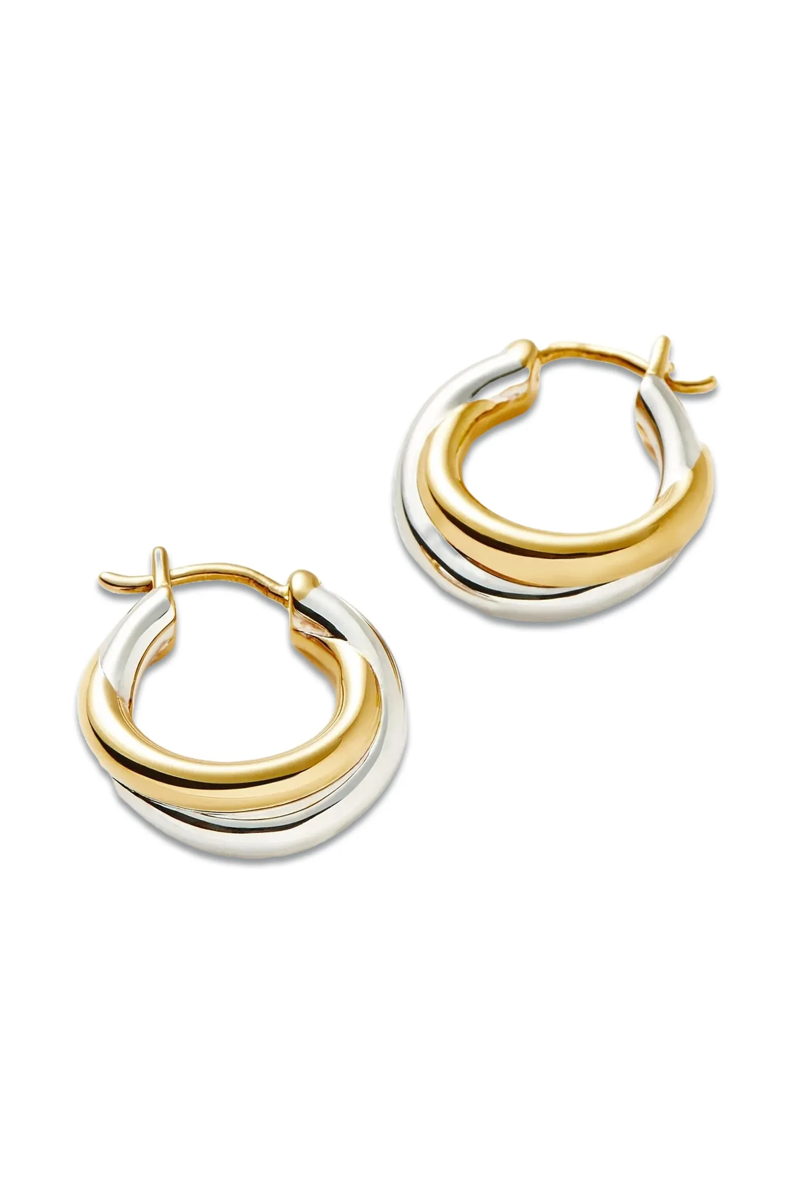 Chunky Entwine Mini Hoop Earrings