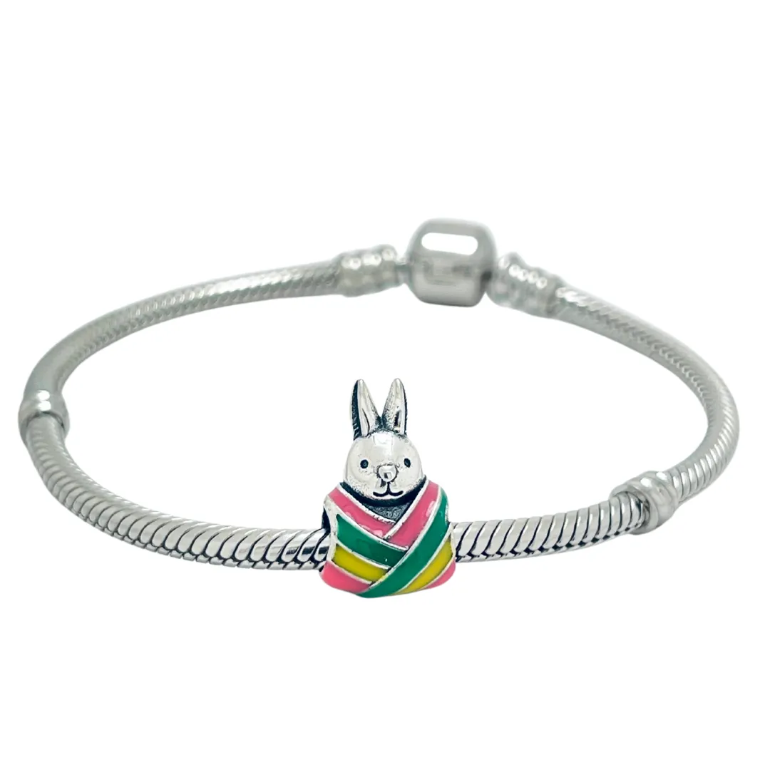 Colorful Easter Bunny Charm