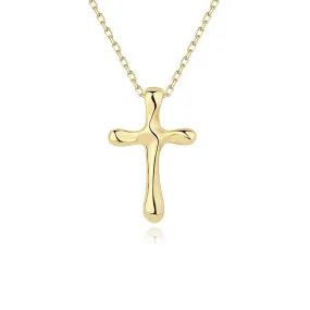 Cross Necklace Gold Vermeil