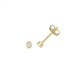 Diamond Jewellery 18ct Gold Diamond Stud Earrings EDQ346