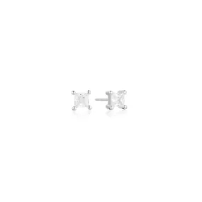 Ellera Silver Studs w. Zirconia