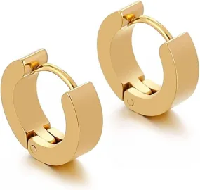 Gold Hoop Earrings for Men