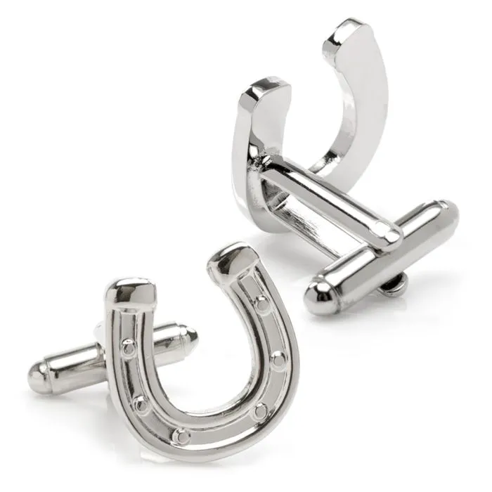 Horseshoe Silver Cufflinks