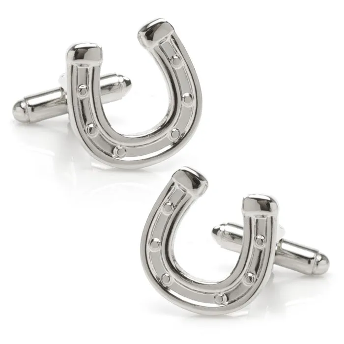 Horseshoe Silver Cufflinks