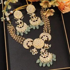 Indian Traditional Necklace Earrings Set Heritage and Style Combined for Classic Appeal