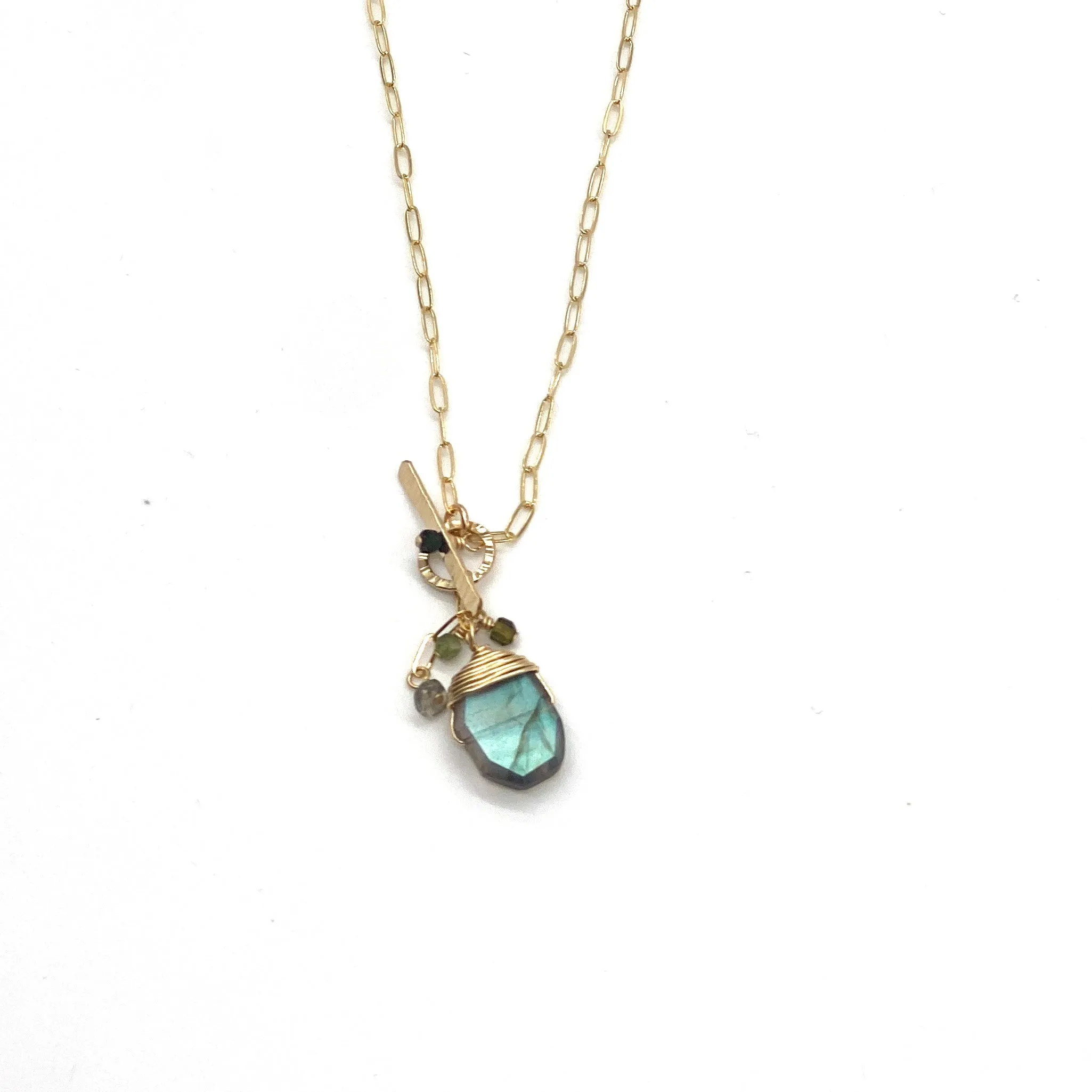 J. Mills Labradorite Gemstone Pendant