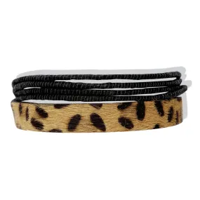 Leather Leopard Stack Bracelet