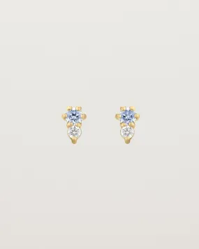 Lottie Studs | Ceylon Sapphire & Diamond