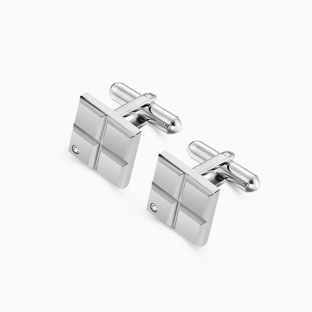 Magnus Cufflinks in Stainless Steel Silver