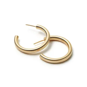 Maxi Bold Hoop Earrings 18ct Gold Plate