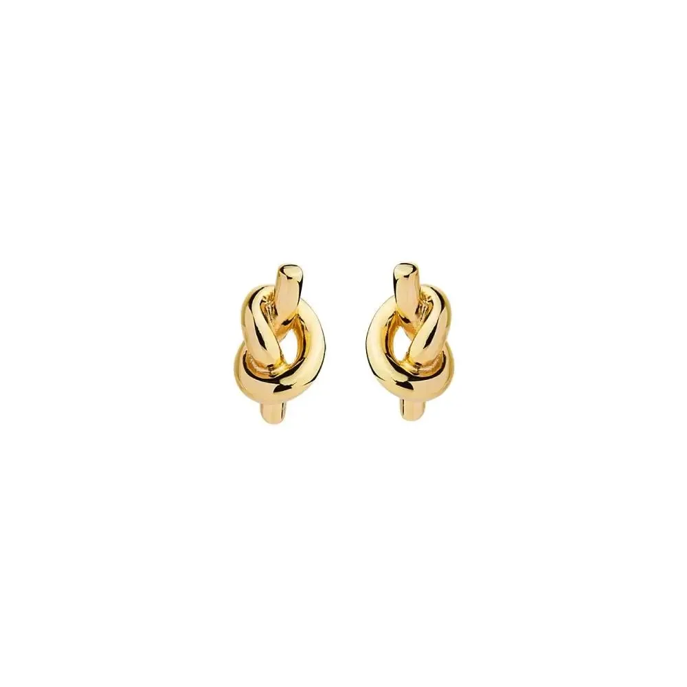 Najo Nature's Knot Yellow Gold Stud Earring