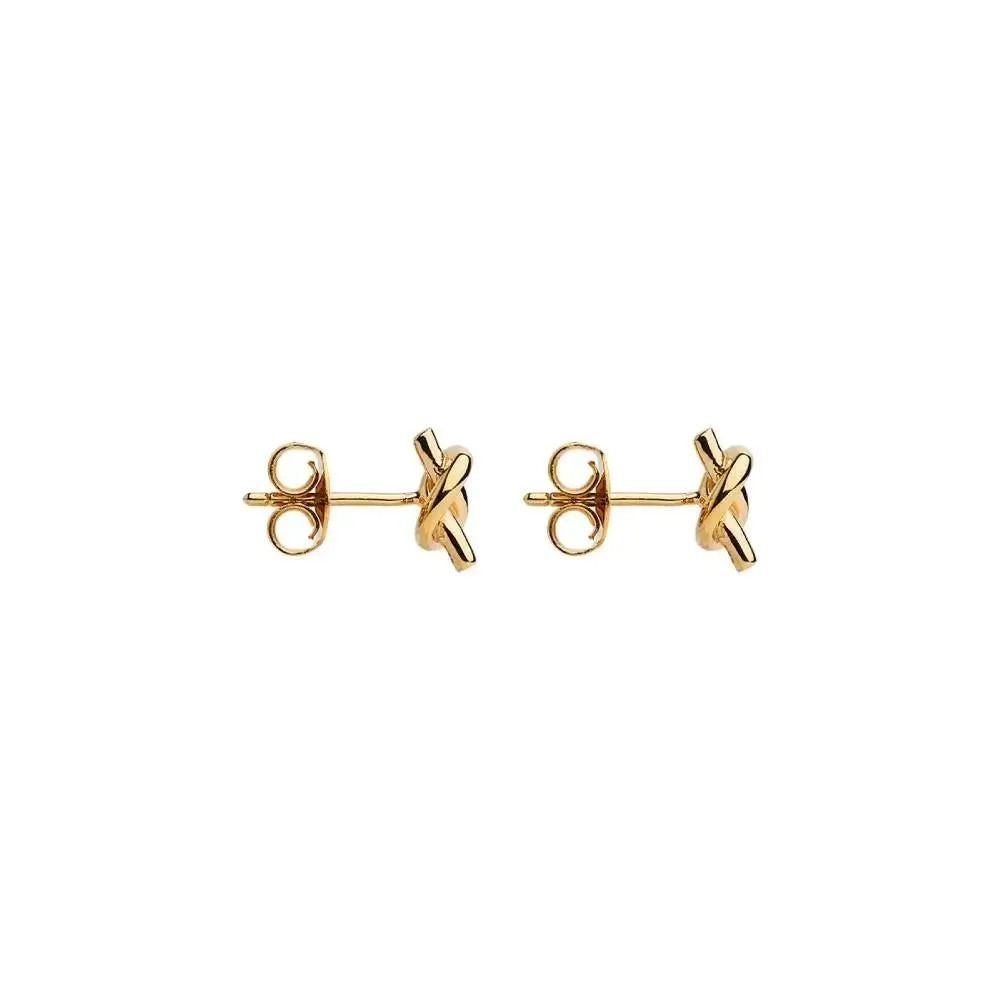 Najo Nature's Knot Yellow Gold Stud Earring