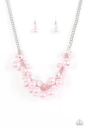 Paparazzi Necklace ~ Glam Queen - Pink