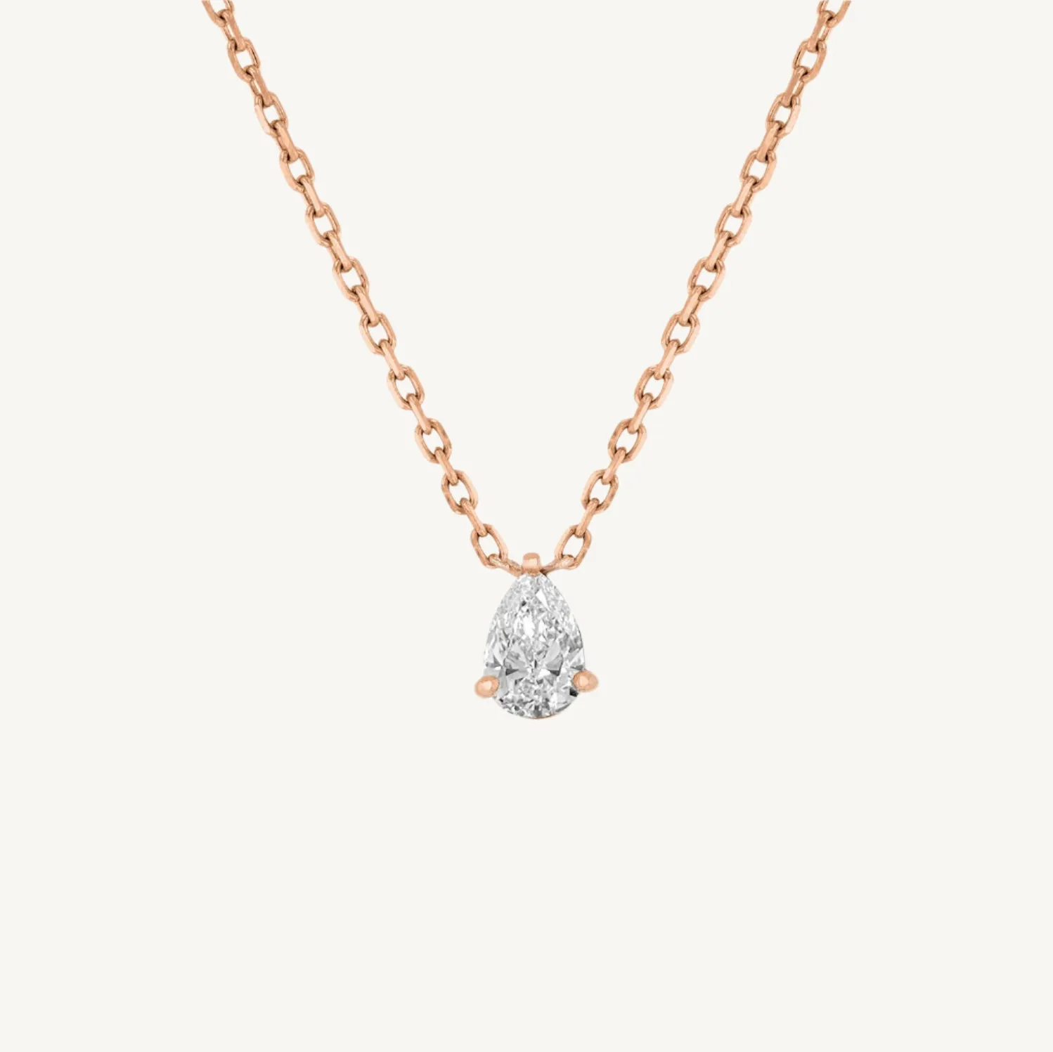 Pear Shape Solitaire Diamond Pendant