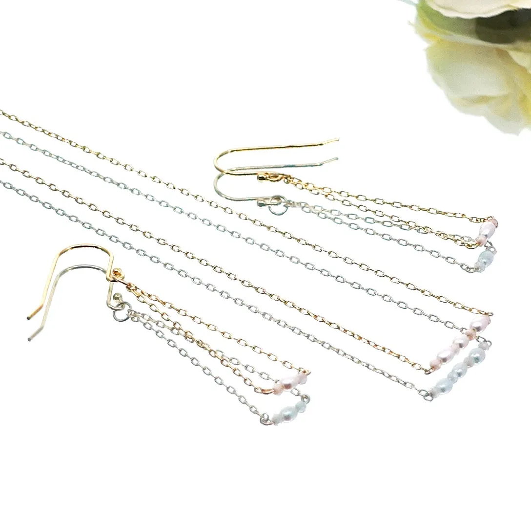 Pearl Line Necklace