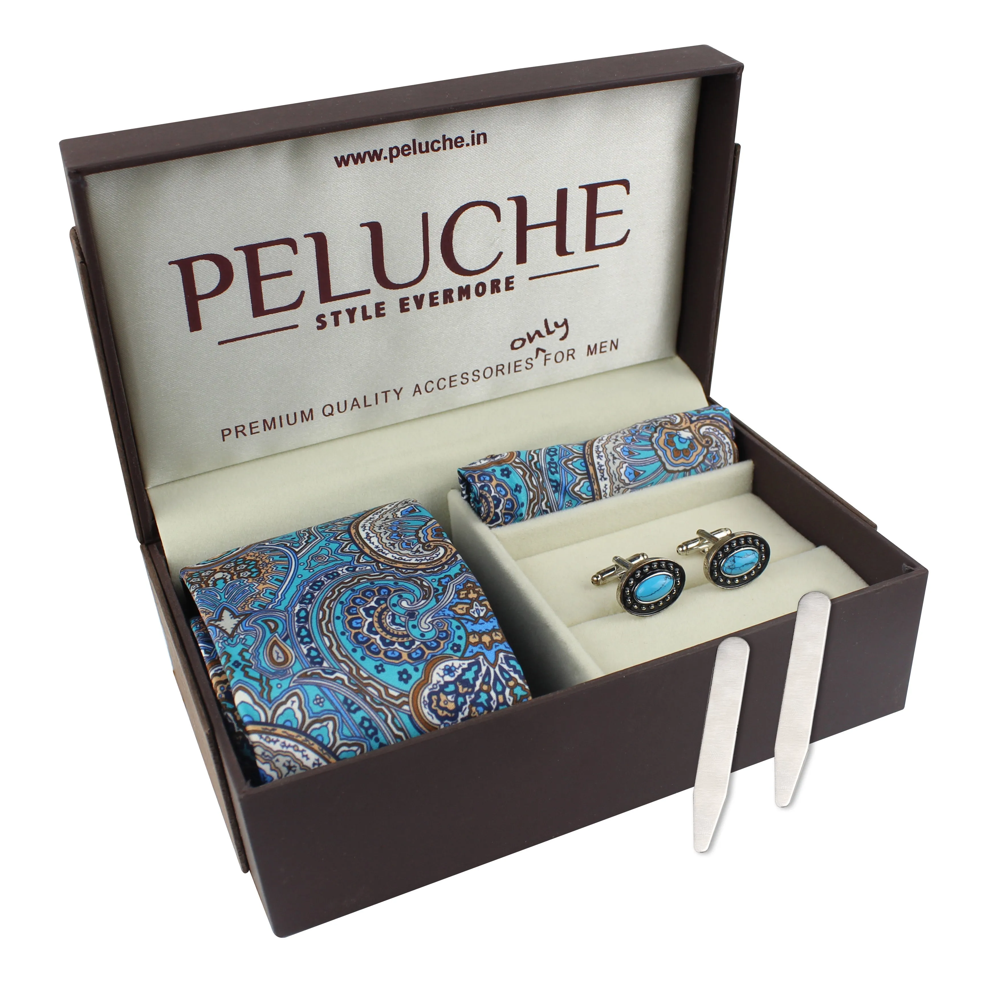 Peluche Elegant Floral Blue Gift Box