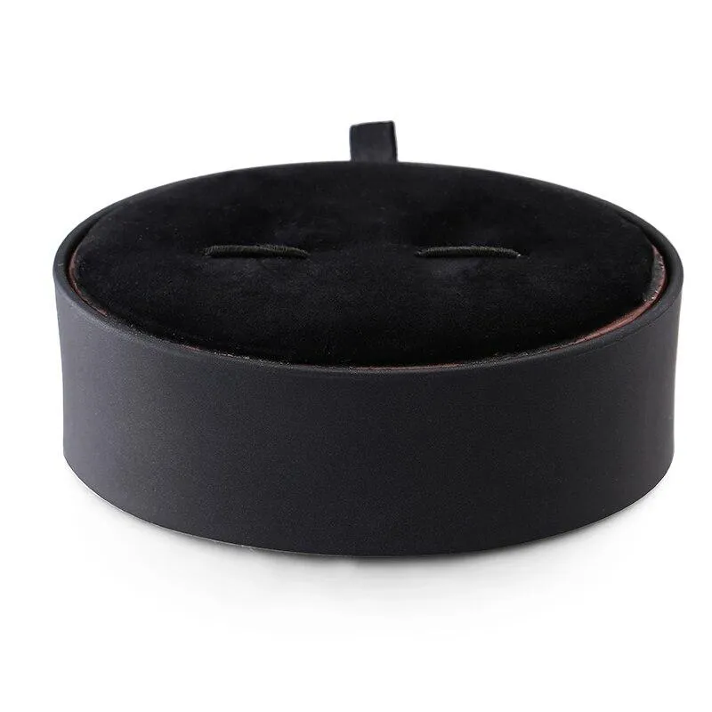 Pietro Black Leather Jewelry Gift Box for Cufflinks