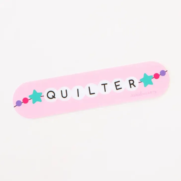 Quilter Friendship Bracelet Vinyl Sticker