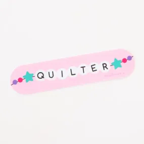 Quilter Friendship Bracelet Vinyl Sticker