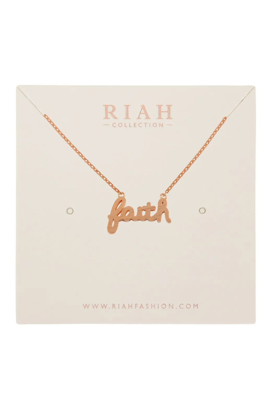 "Faith" Cast Necklace