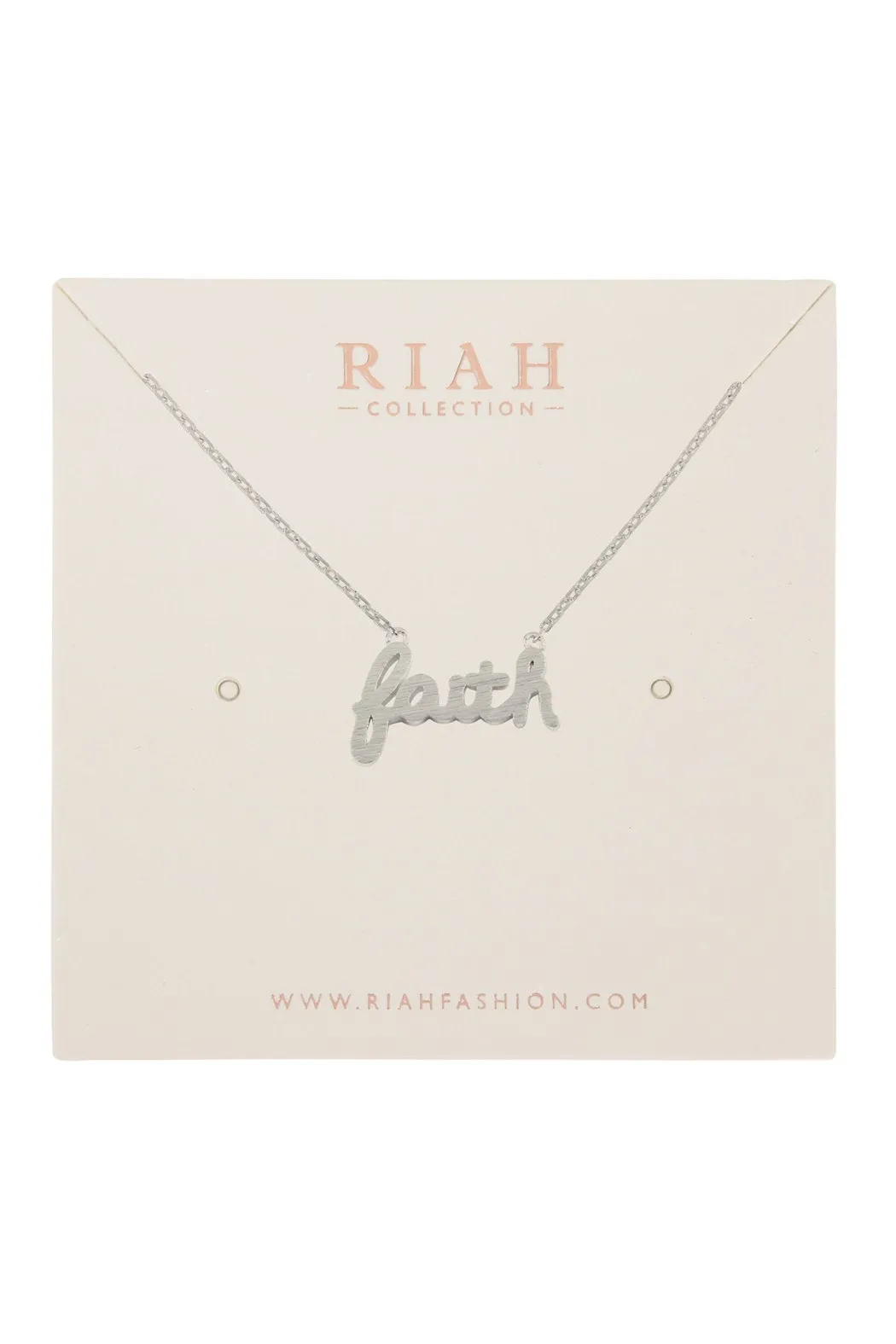 "Faith" Cast Necklace