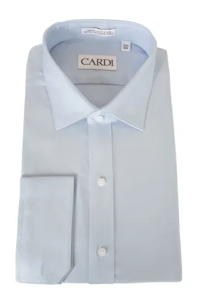 "Jamison" Blue Twill Spread Collar Dress Shirt