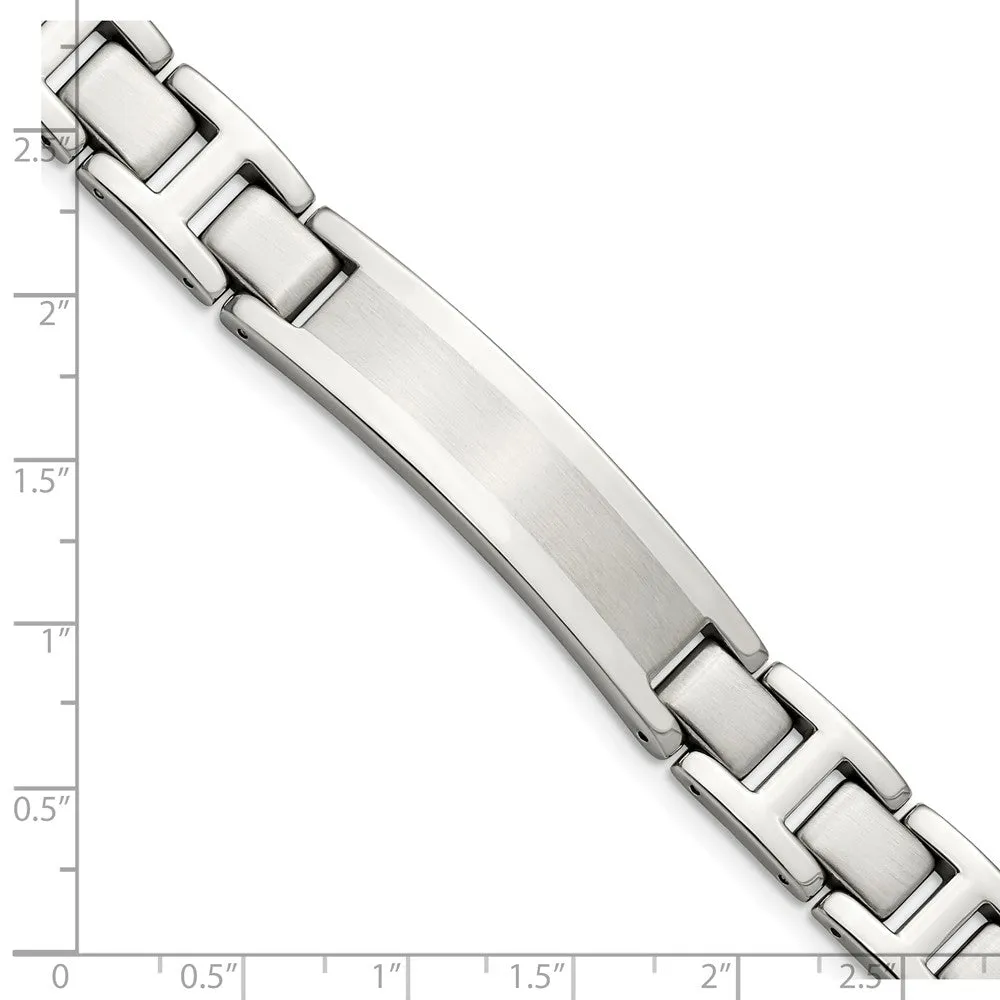 Stainless Steel Brushed and Polished 8.25 ID Link Bracelet