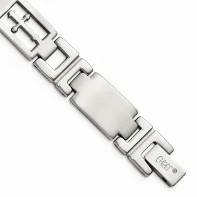 Stainless Steel Cross 8.25in Bracelet