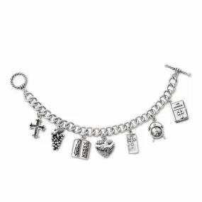 Sterling Silver Answered Prayer Locket Bracelet