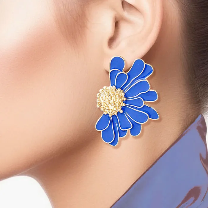 Studs Tropical Flower Earrings for Women